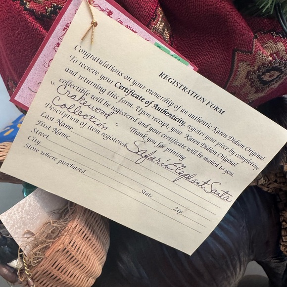 Limited edition Karen Didion light up Santa on elephant - Picture 7 of 13